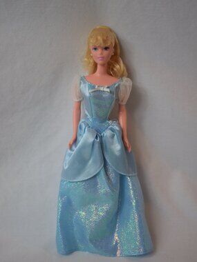Vintage Mattel 1966 Twist N Turn Barbie Doll in Blue Dress, No Shoes
